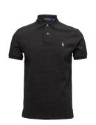 Custom Slim Fit Mesh Polo Shirt Designers Knitwear Short Sleeve Knitted Polos Black Polo Ralph Lauren