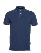 Custom Slim Fit Mesh Polo Shirt Designers Knitwear Short Sleeve Knitted Polos Blue Polo Ralph Lauren