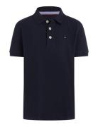 Boys Tommy Polo S/S Tops T-shirts Polo Shirts Short-sleeved Polo Shirts Navy Tommy Hilfiger