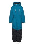 Penguin Snowsuit Kids Moss 80 Sport Coveralls Snow-ski Coveralls & Sets Blue ISBJÖRN Of Sweden