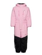 Penguin Snowsuit Kids Teal Sport Coveralls Snow-ski Coveralls & Sets Pink ISBJÖRN Of Sweden