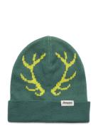 Antlers Kids Beanie Dark Creamy Rouge/Light Creamy Rouge Sport Headwear Hats Beanie Green Bergans