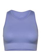 Essential Block Seamless Sport Top Sport Crop Tops Sleeveless Crop Tops Blue Casall