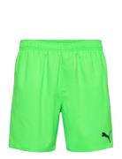 Puma Swim Men Mid Shorts 1P Sport Shorts Green Puma Swim