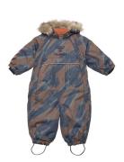 Hmlmoon Tex Snowsuit Sport Coveralls Snow-ski Coveralls & Sets Multi/patterned Hummel