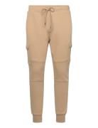 30/1 Double Knt Cvc-Cgo Bottoms Trousers Cargo Pants Beige Polo Ralph Lauren