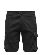 Onscam Stage Cargo Shorts 6689 Life Noos Bottoms Shorts Cargo Shorts Black ONLY & SONS