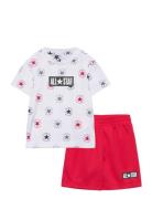 Cnvb Sport Core + Short Set Sport Sets With Short-sleeved T-shirt Red Converse