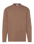 Long Sleeve Crewneck Designers T-Langærmet Skjorte Brown Filippa K