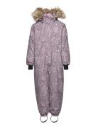 Hmlicy Tex Snowsuit Sport Coveralls Snow-ski Coveralls & Sets Purple Hummel