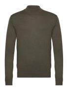 Slhtown Merino Coolmax Knit Mock B Noos Tops Knitwear Turtlenecks Khaki Green Selected Homme