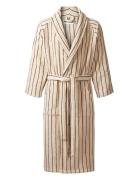 Naram Bathrobe - Creme & Ink Home Textiles Bathroom Textiles Robes Cream Bongusta