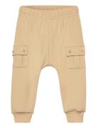 Interlock Cargo Pants Baby Bottoms Beige Müsli By Green Cotton