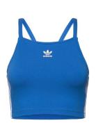 3 S Crop Top Sport Crop Tops Sleeveless Crop Tops Blue Adidas Originals