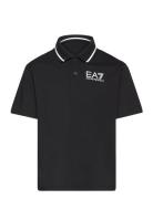 Polo Shirt Tops T-shirts Polo Shirts Short-sleeved Polo Shirts Black EA7