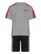 Short Tee Set Sport Sets With Short-sleeved T-shirt Grey Adidas Originals