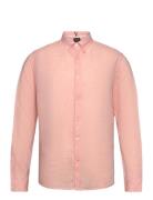 S-Liam-S-Bd-C1-242 Tops Shirts Linen Shirts Pink BOSS