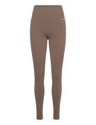 Leggings Bottoms Running-training Tights Brown Sofie Schnoor