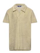 Jprbla Terry Ss Split Neck Jnr Tops T-shirts Polo Shirts Short-sleeved Polo Shirts Green Jack & J S