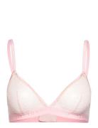 Unlined Triangle  Lingerie Bras & Tops Soft Bras Non Wired Bras Pink Tommy Hilfiger