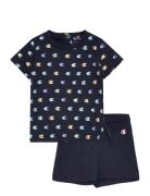 Set Sport Sets With Short-sleeved T-shirt Blue Champion