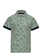 Adrian- - Polo Shirt Tops T-shirts Polo Shirts Short-sleeved Polo Shirts Green Hust & Claire