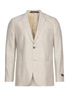 Archie Linen Suit Jkt Designers Blazers Single Breasted Blazers Cream Morris