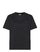 W. Relaxed Tee Designers T-shirts & Tops Short-sleeved Black HOLZWEILER