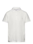 100% Cotton Polo Shirt Tops T-shirts Polo Shirts Short-sleeved Polo Shirts White Mango