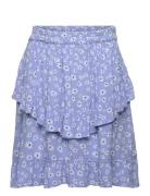 Skirt Flower Dresses & Skirts Skirts Midi Skirts Blue Creamie