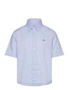 Reg Ss Oxford B.d Shirt Tops Shirts Short-sleeved Shirts Blue GANT