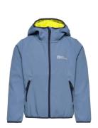 Fourwinds Jacket Kids Sport Fleece Outerwear Fleece Jackets Blue Jack Wolfskin