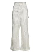 Culkin - Cozy Linen Stripe Bottoms Trousers Linen Trousers Cream Day Birger Et Mikkelsen