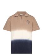 Polo Ss Sweat Tops T-shirts Polo Shirts Short-sleeved Polo Shirts Multi/patterned Minymo