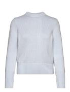 Short Roundneck Sweater Designers Knitwear Jumpers Blue Julie Josephine