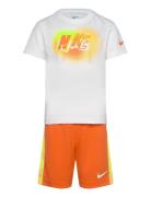 Nkb B Nk Hazy Rays Tee Short S Sport Sets With Short-sleeved T-shirt Orange Nike