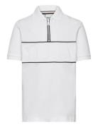 Short Sleeve Polo Tops T-shirts Polo Shirts Short-sleeved Polo Shirts White BOSS