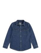 Levi's® New Barstow Western Shirt Tops Shirts Long-sleeved Shirts Blue Levi's