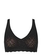 Sloggi Zero Feel Bliss Soft Bra Lingerie Bras & Tops Soft Bras Non Wired Bras Black Sloggi