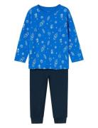 Nmmnightset Skydiver Space Noos Pyjamassæt Blue Name It