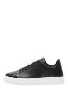 Slhdavid Chunky Leather Sneaker Noos Low-top Sneakers Black Selected Homme