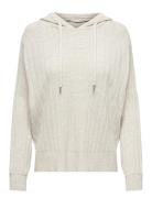 Onlnew Tessa Ls Hood Detail Pul Noos Knt Tops Knitwear Jumpers Cream ONLY