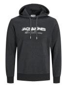 Jjalvis Sweat Hood Tops Sweatshirts & Hoodies Hoodies Grey Jack & J S