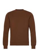 Abel Crew Neck Sweat Tops Sweatshirts & Hoodies Sweatshirts Brown Mos Mosh Gallery