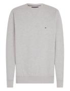 Essential Fleece Crewneck Tops Sweatshirts & Hoodies Sweatshirts Grey Tommy Hilfiger