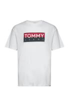 Tjm Reg Rwb Tommy Entry Tee Ext Tops T-Kortærmet Skjorte White Tommy Jeans