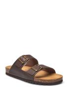 Sl Julien New Leather Coffee Shoes Summer Shoes Sandals Brown Scholl