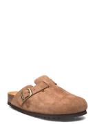 Sl Fae New Suede Taupe Flade Sandaler Beige Scholl