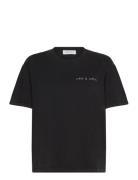 Popincourt Wine & Chill /Gots Tops T-shirts & Tops Short-sleeved Black Maison Labiche Paris