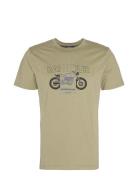 B.intl Calder Graphic T-Shirt Tops T-Kortærmet Skjorte Khaki Green Barbour